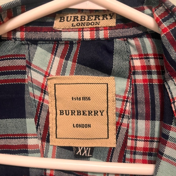 Burberry - Men’s XXL - Casual Button Down Plad Pattern Shirt - - Picture 5 of 12